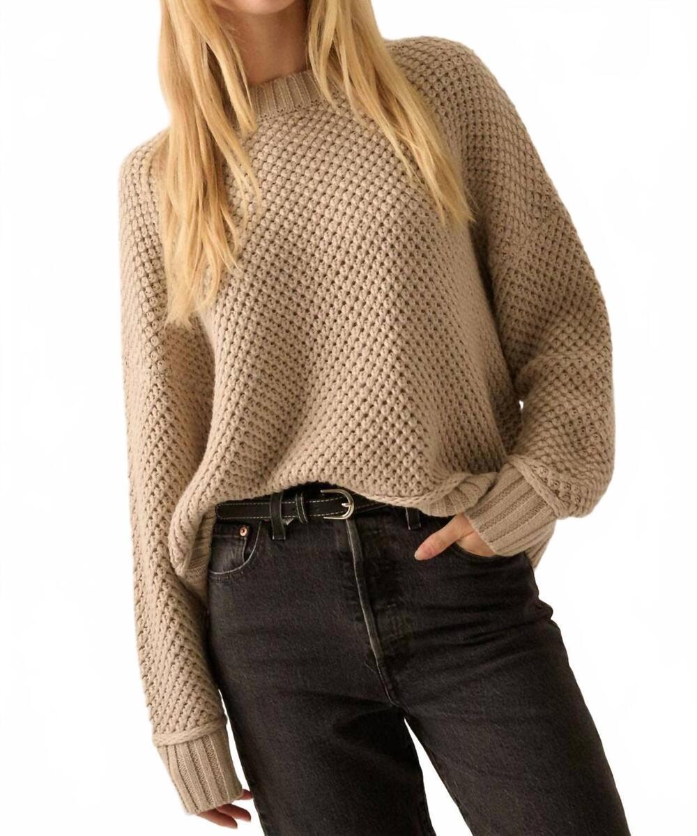 NEW PROMESA chunky knit sweater in light mocha